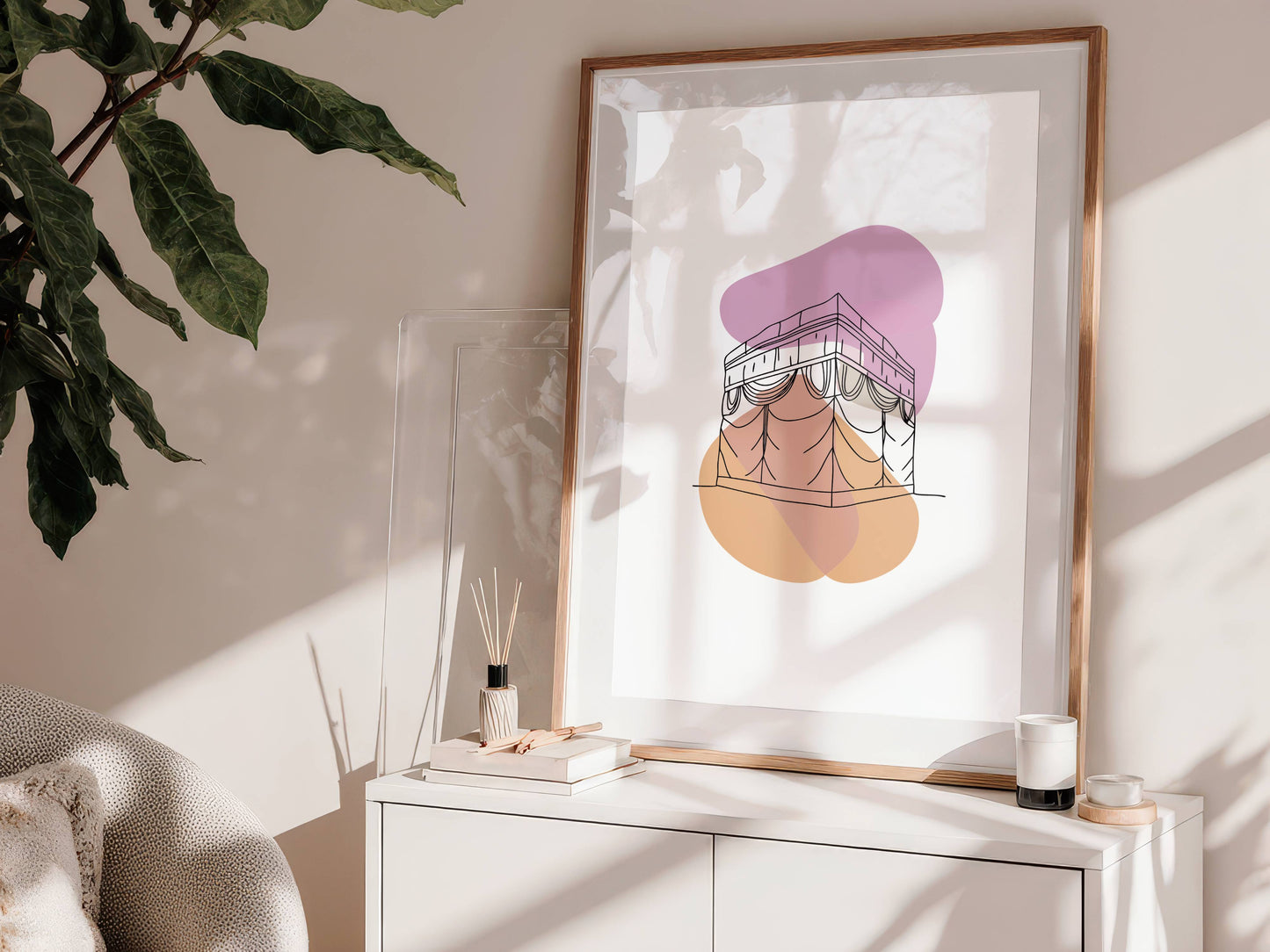 Kaaba - Lineart Wandposter