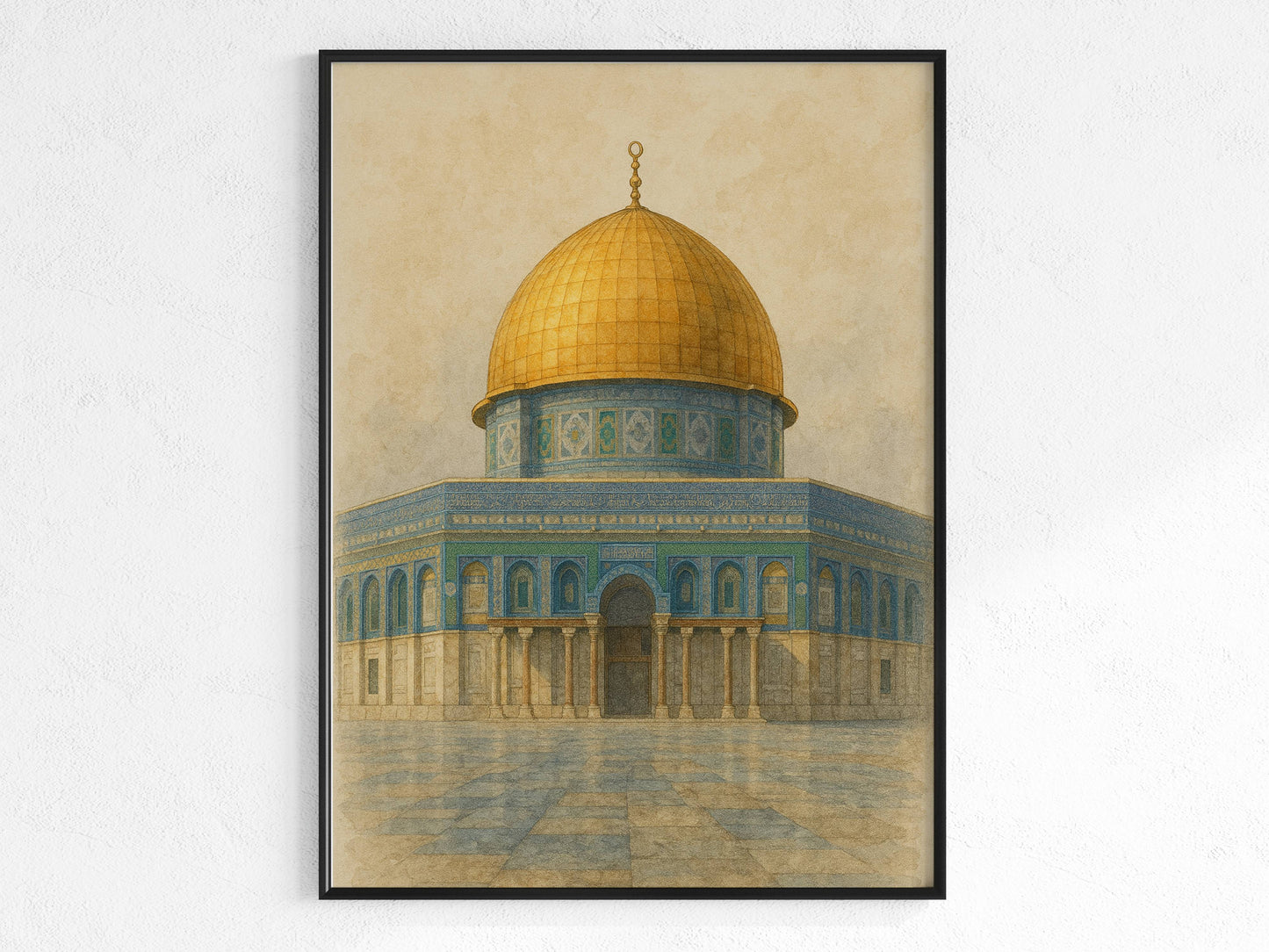 Dome of the Rock - Poster als Gemälde