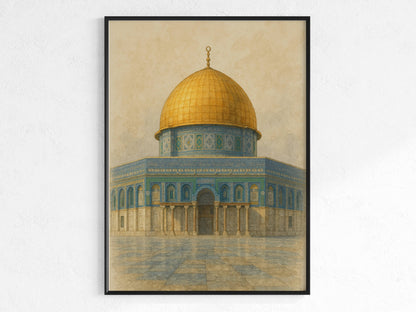 Dome of the Rock - Poster als Gemälde