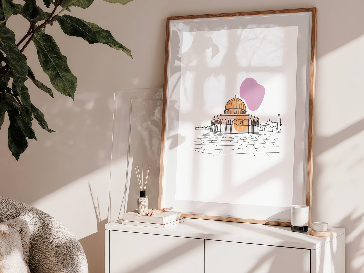 Felsendom - Lineart Wandposter