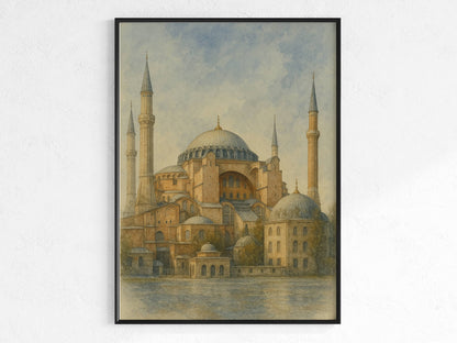 Hagia Sophia Moschee - Poster als Gemälde