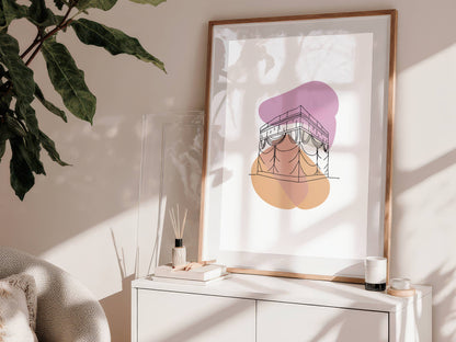Kaaba - Lineart Wandposter