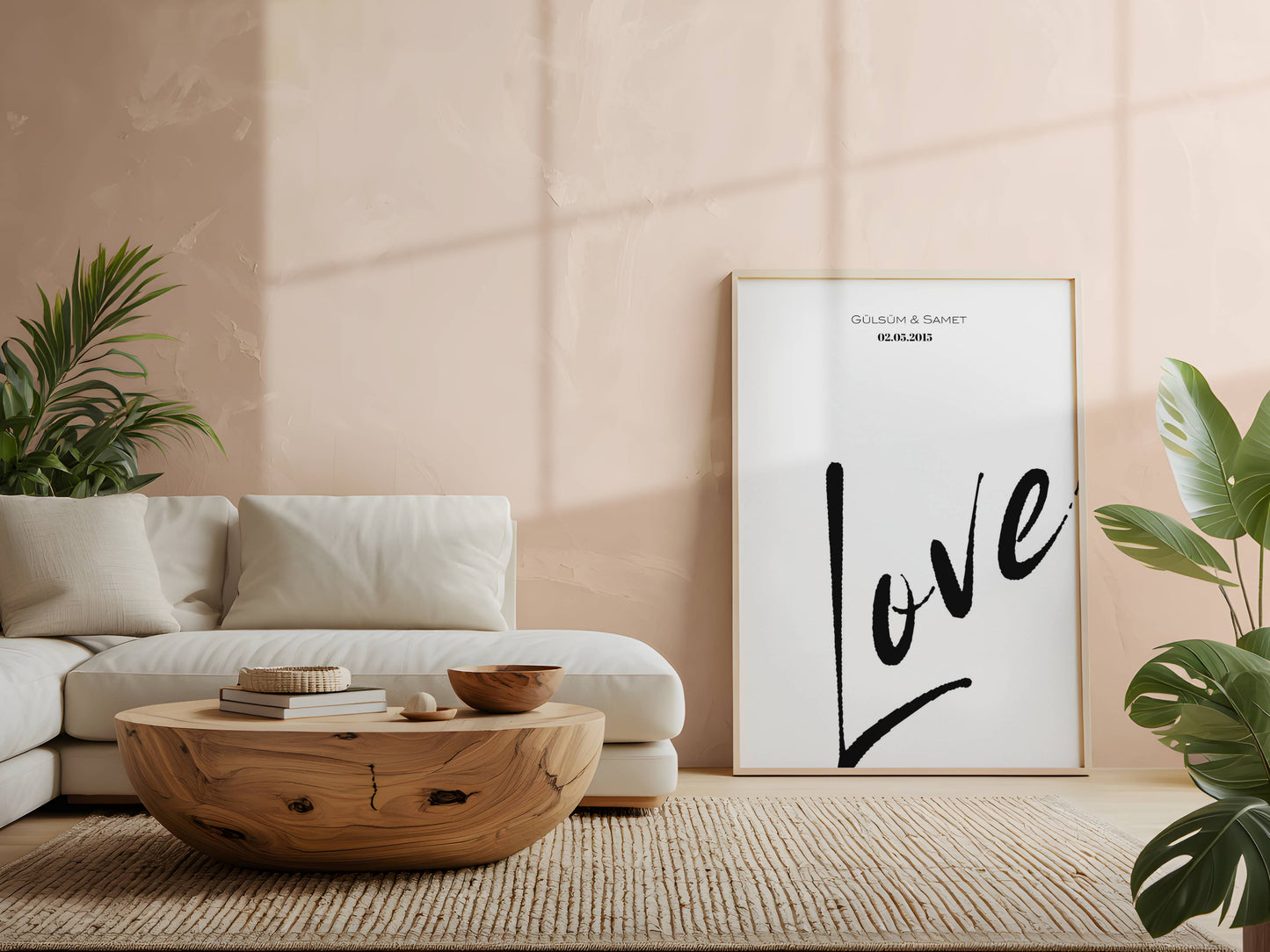 Love mit Namen und Datum Personalisierbar