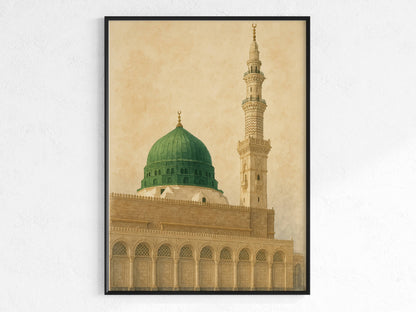 Masjid Nabawi - Poster als Gemälde