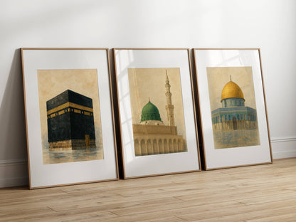 Kaaba, Mescid-i Nebevî, Felsendom