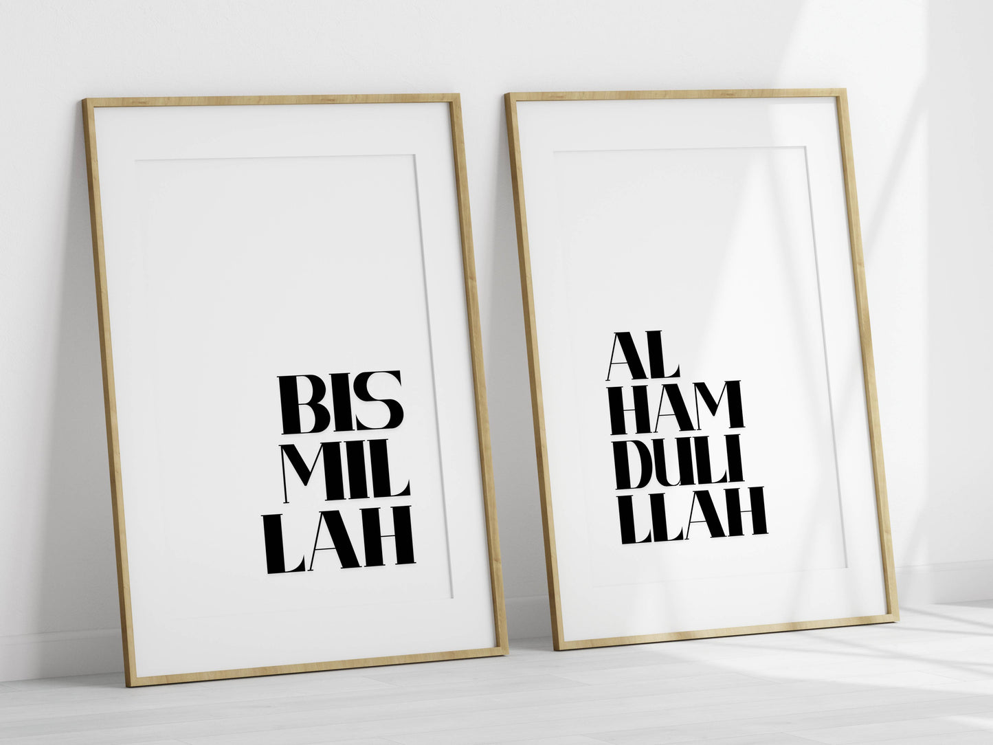 Bismillah Poster - Weiß