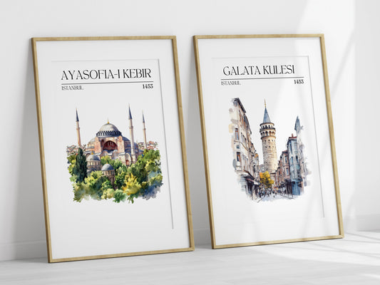 Ayasofia, Galata Kulesi - Set