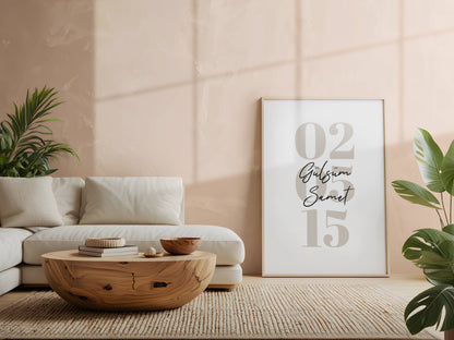 Since that day Poster mit Datum und Name