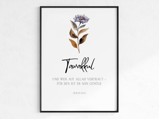 Vertrauen Poster  - Boho Stil