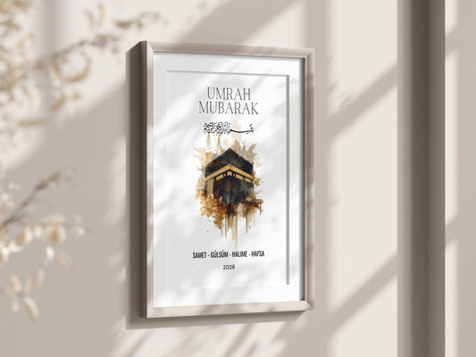 Umrah Mubarak - Personlisierbar