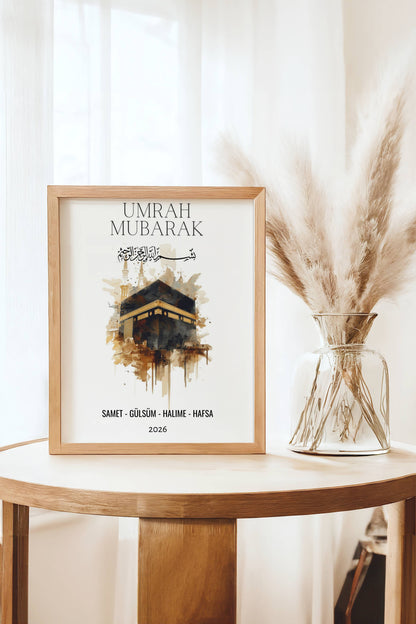 Umrah Mubarak - Personlisierbar